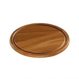 Zassenhaus Okrągła deska do serwowania mięs 25 cm akacja ZS-055061 - Deski do krojenia - miniaturka - grafika 1