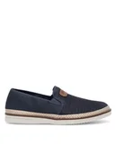 Espadryle męskie - Rieker Espadryle B2366-14 Niebieski - miniaturka - grafika 1