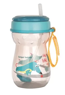 Canpol babies Bidon ze składaną rurką silikonową z odważnikiem 350 ml - Bidony dla dzieci - miniaturka - grafika 2