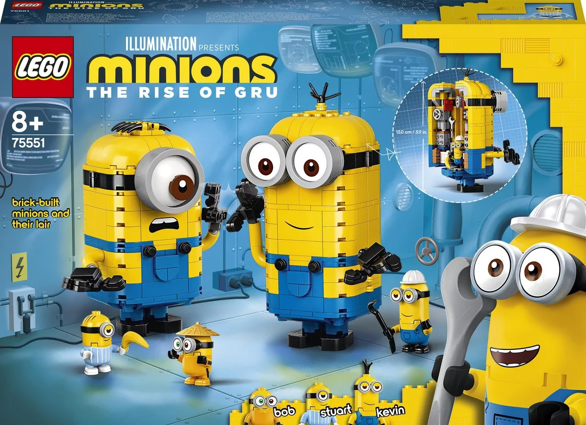 LEGO Minions Minionki z klocków i ich gniazdo 75551