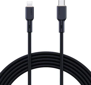 Kabel USB Aukey Kabel USB-C do Lightning Aukey CB-SCL1, 27W, 1m (czarny) - Kable USB - miniaturka - grafika 1