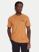 Koszulki męskie - Quiksilver T-Shirt Ev Mini Logo Ss EQYZT08181 Pomarańczowy Regular Fit - miniaturka - grafika 1