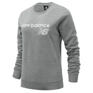 Bluzy sportowe damskie - Bluza New Balance WT03811AG - szara - miniaturka - grafika 1