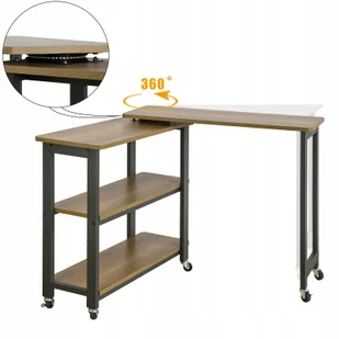 Stolik Kawowy Biurko Kredens Stojak Półka na drukarkę obrotowy FWT83-PF - Ławy i stoliki kawowe - miniaturka - grafika 1