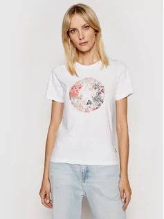 Koszulki i topy damskie - Converse T-Shirt Festival Print Chuck Patch Infill 10022176-A01 Biały Standard Fit - grafika 1