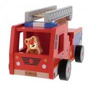 Samochody i pojazdy dla dzieci - Zabawka drewniana Fire Truck Trefl - miniaturka - grafika 1
