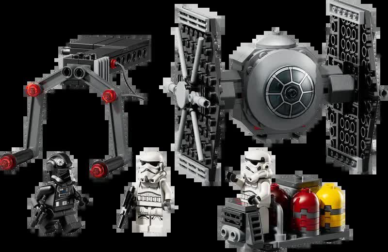LEGO Star Wars 40771 Myśliwiec TIE ze stanowiskiem w imperialnym hangarze