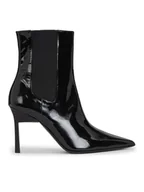 Botki damskie - Calvin Klein Botki Geo Stiletto Chelsea Boot 90-Pat HW0HW01809 Czarny - miniaturka - grafika 1