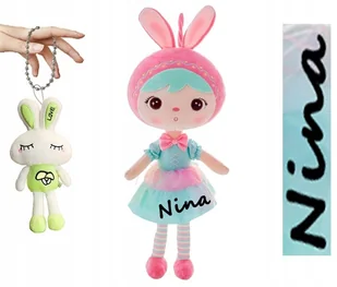 Metoo Lalka Szmacianka Króliczek Personalizacja Super Prezent Breloczek - Lalki dla dziewczynek Metoo Lalka Szmacianka Króliczek Personalizacja Super Prezent Breloczek - Lalki dla dziewczynek - miniaturka - grafika 1