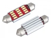 Żarówki samochodowe - Żarówka samochodowa LED C5W C10W 39mm 12V 12xSMD Canbus biała Y4-4297 - miniaturka - grafika 1