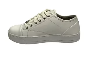 Guess buty męskie trampki Udine Carryover skóra biały US23GU05 FM5UDILEA12, Biały, 42 EU - Trampki męskie - miniaturka - grafika 1