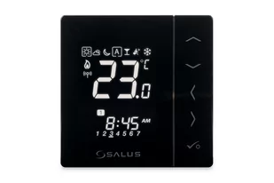 Salus Controls Cyfrowy regulator temperatury sieci ZigBee 230V VS20BRF czarny VS20BRF VS20BRF - Akcesoria grzewcze - miniaturka - grafika 1