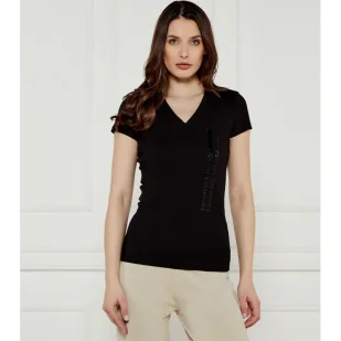 Armani Exchange T-shirt Slim Fit - Koszulki i topy damskie - miniaturka - grafika 1