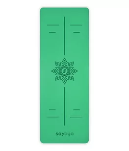 Sayoga, Mata do jogi, Performance Green, zielony, 183x61x0,4 cm - Maty do jogi - miniaturka - grafika 1