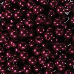 Koraliki perłowe 6mm (50szt) Ciemne Bordo - Półfabrykaty do biżuterii Koraliki perłowe 6mm (50szt) Ciemne Bordo - Półfabrykaty do biżuterii - miniaturka - grafika 1