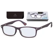 Okulary korekcyjne, oprawki, szkła - Okulary zerówki z filtrem do Komputera moc: 0 z Antyrefleksem BLFBOX83D - miniaturka - grafika 1