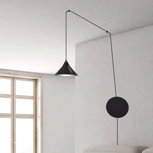 Emibig Abramo lampa wisząca 1-punktowa czarna 160/1 - Lampy sufitowe - miniaturka - grafika 5