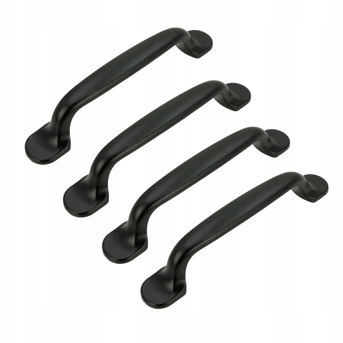 4 x Uchwyt meblowy czarny 96 mm metalowy uchwyt do szafki do mebli