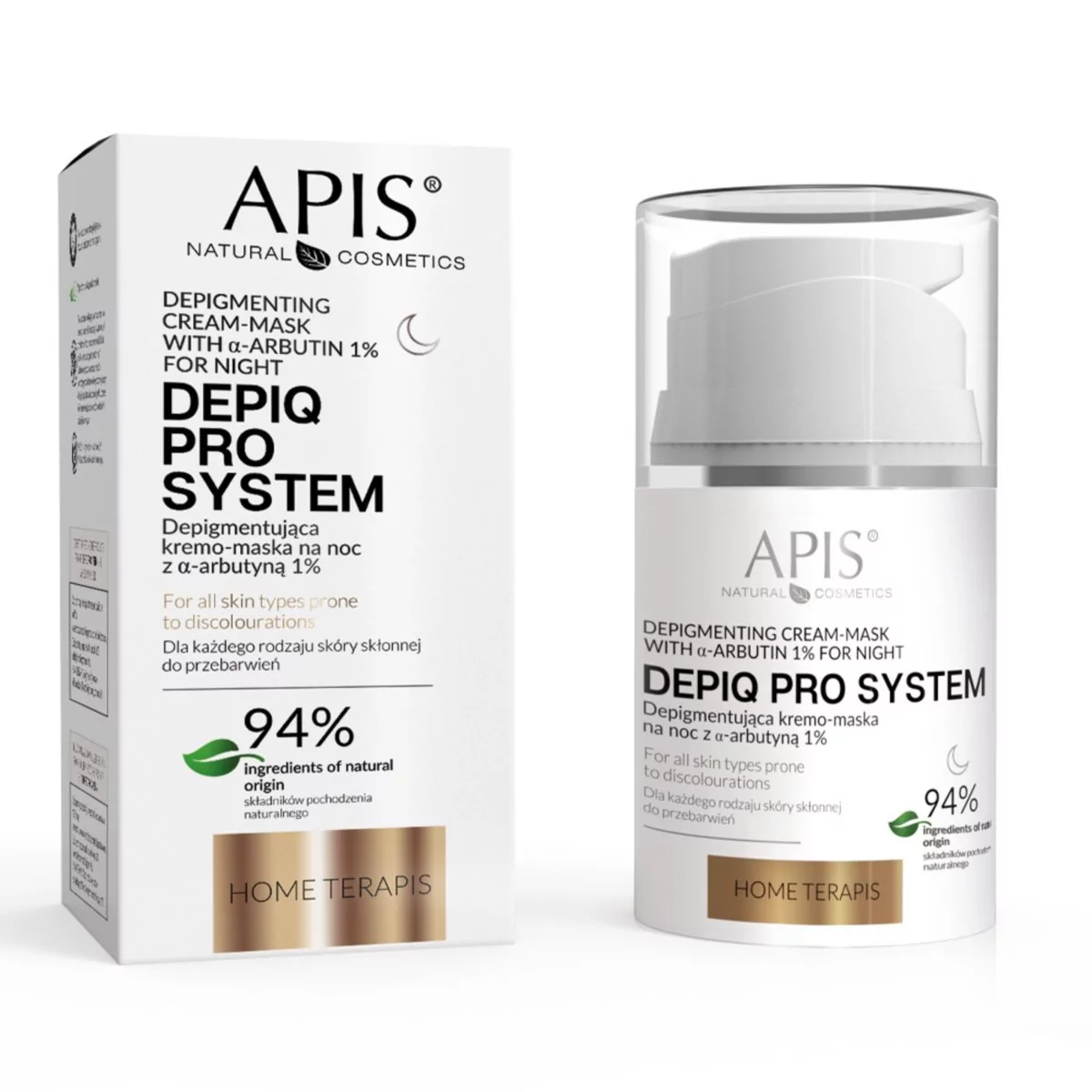 Apis, Depiq Pro System, Depigmentująca Krem-Maska Na Noc Na Przebarwienia, 50ml