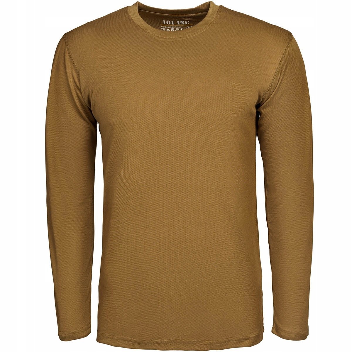 Koszulka Termoaktywna Męska Długi Rękaw 101Inc Tactical Quickdry Coyote 3Xl