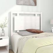 Inne meble do sypialni - Lumarko Wezgłowie łóżka, białe, 95,5x4x100 cm, lite drewno sosnowe - miniaturka - grafika 1