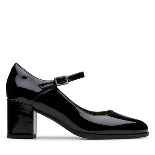 Półbuty Clarks Freva 55 Strap 26181337 Czarny - Półbuty damskie - miniaturka - grafika 1