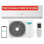 Klimatyzatory - Klimatyzator Split, Pompa ciepła powietrze - powietrze HISENSE New Comfort DJ25LE0EG DJ25LE0EW z usługą montażu - miniaturka - grafika 1
