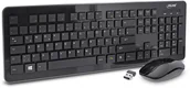 Zestawy myszka + klawiatura - InLine ® Keyboard & Mouse Set USB 2.4G wireless układ max. 1600dpi black 55368A - miniaturka - grafika 1