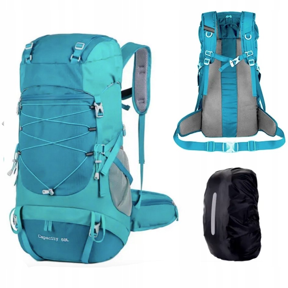 Plecak turystyczny 50L Traper 4 NIEBIESKI