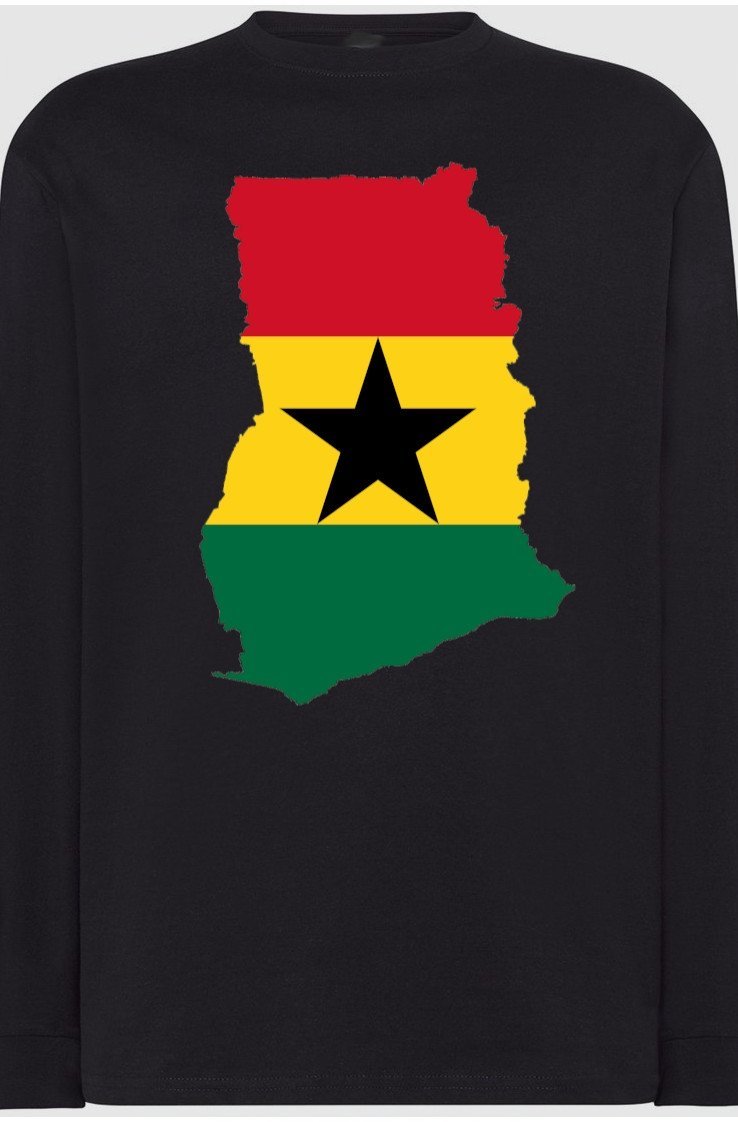 Ghana Flaga Męska Bluza Longsleeve Rozm.M