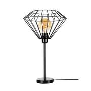 Lampy stojące - Britop Stołowa LAMPA industrialna RAQUELLE 72470104 metalowa  loftowa na biurko diament czarny 72470104 - miniaturka - grafika 1