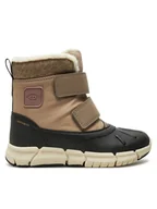 Buty dla dziewczynek - Geox Śniegowce J Flexyper Girl B Ab J46APC 054FU C0533 M Beżowy - miniaturka - grafika 1