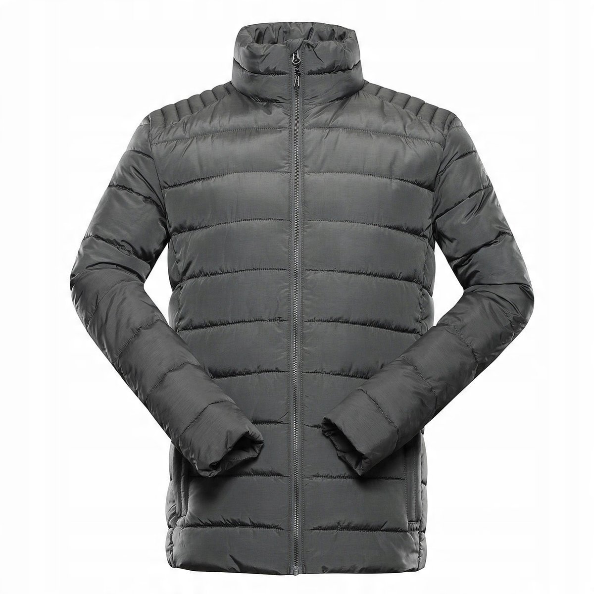 ALPINE PRO Kurtka męska ocieplana miejska Garat szary r.XL