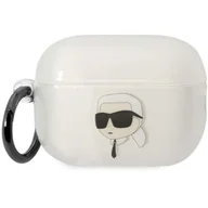 Akcesoria do słuchawek - Karl Lagerfeld KLAP2HNIKTCT Airpods Pro 2 cover transparent  Ikonik Karl Lagerfeld - miniaturka - grafika 1