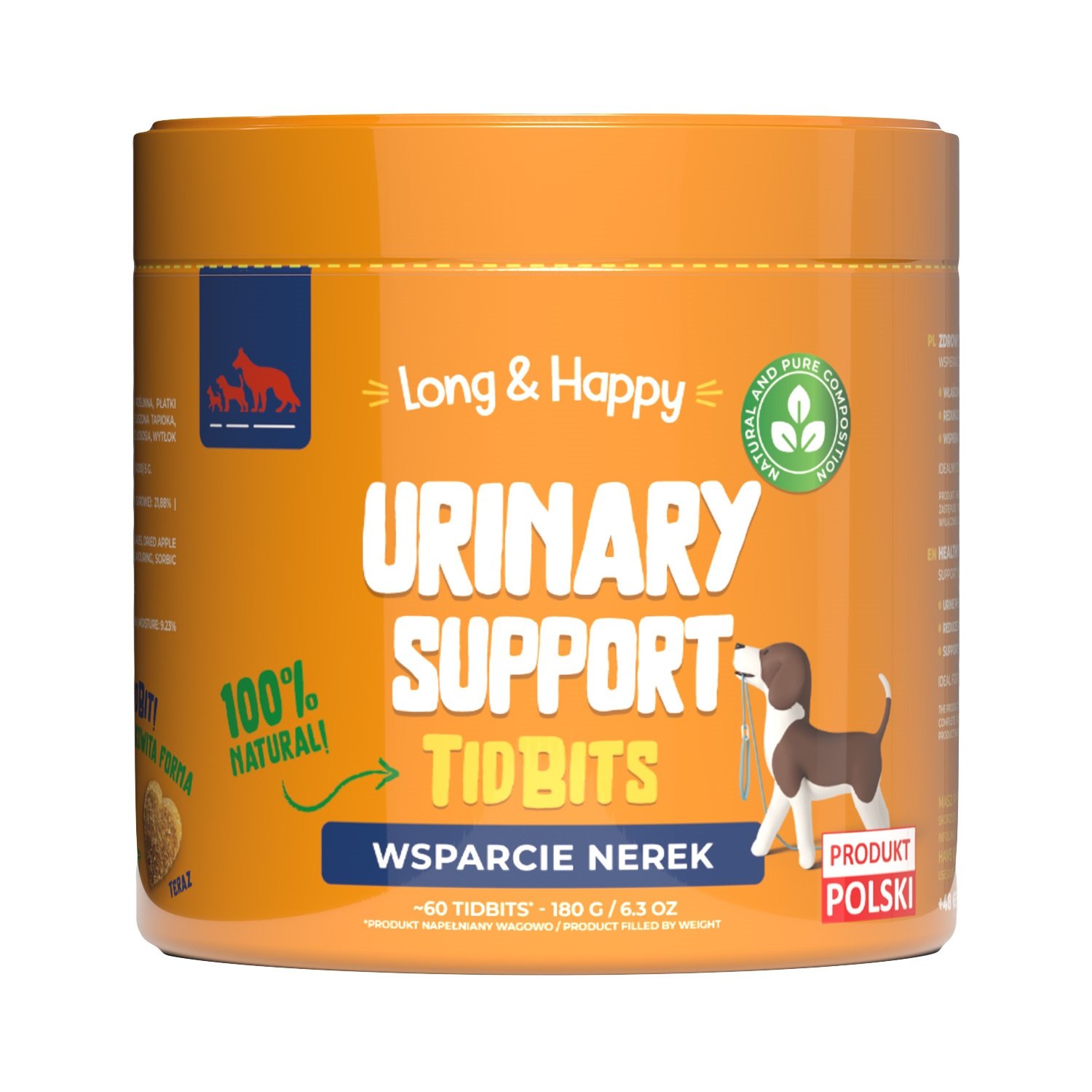 Long & Happy Urinary Support Preparat Wspierający Układ Moczowy Dla Psa