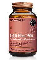 Suplementy naturalne - Doctor Life Q10 Elite 500 suplement diety rewitalizujący geny długowieczności 60 kapsułek - miniaturka - grafika 1