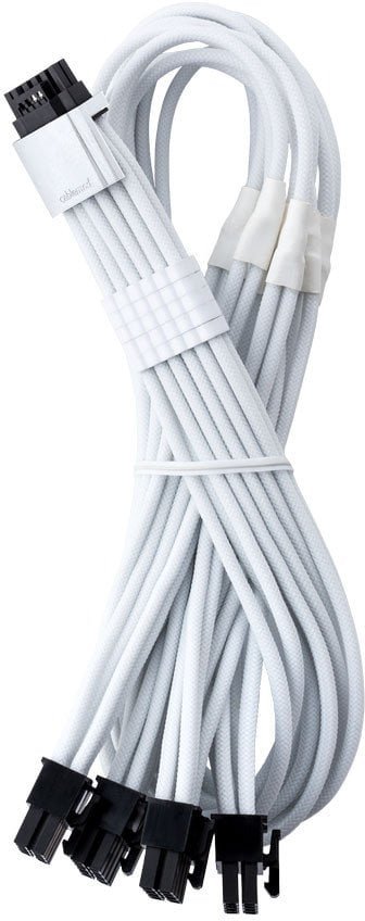 CableMod C-Series Pro ModMesh 12V-2x6-Kabel, Sleeved, 16-Pin zu 4x 8-Pin, für Corsair Type 4 und 3 PSUs - weiß, 60cm CM-PCSR-16P4-N60KW-5PW-R-SS