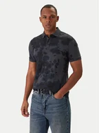Koszulki męskie - G-Star Raw Polo Dunda D27035-C335 Granatowy Slim Fit - miniaturka - grafika 1