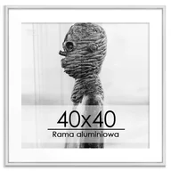 Ramki na zdjęcia - Srebrna rama aluminiowa 40x40 cm - miniaturka - grafika 1