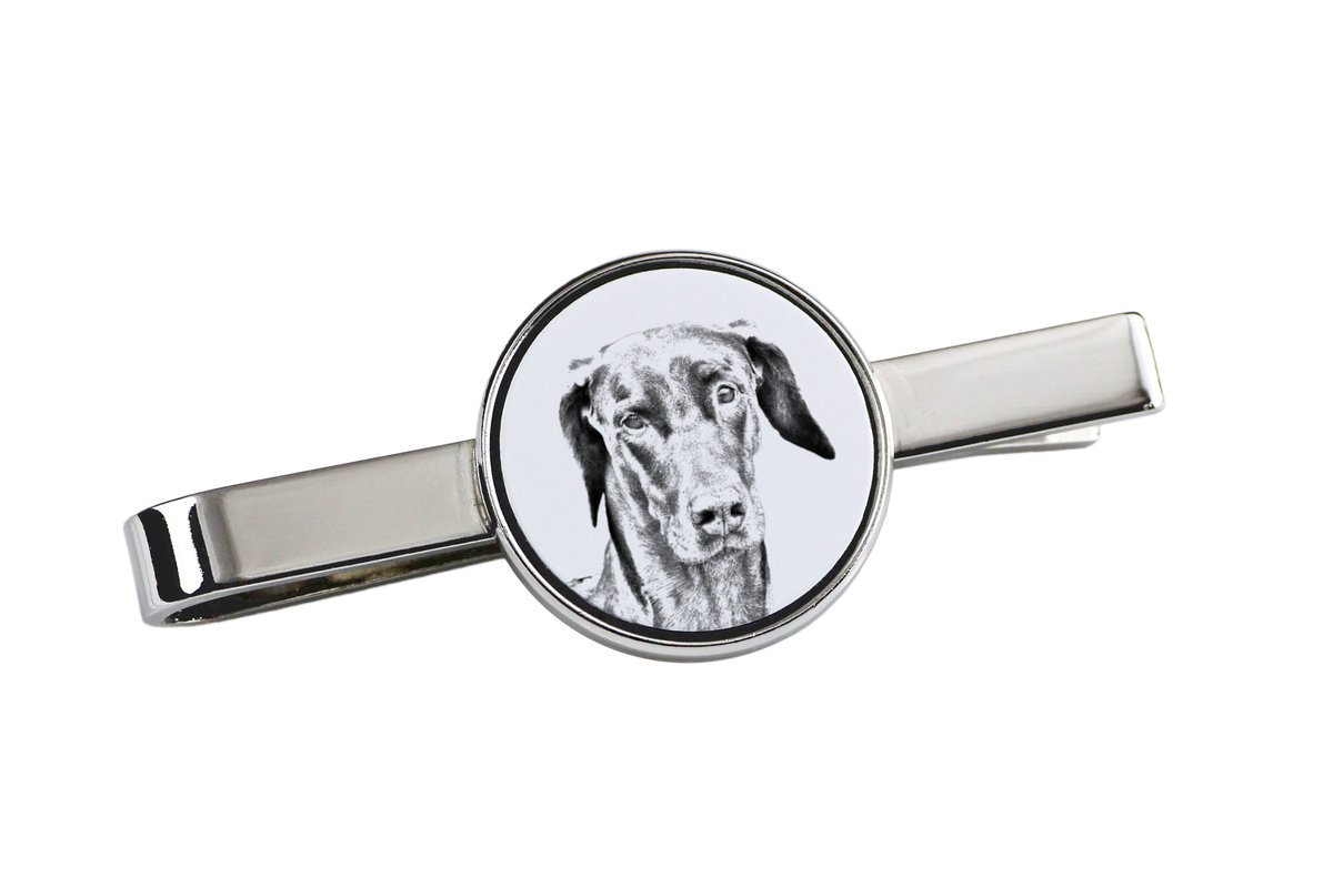 Doberman, Dobermann - spinka do krawata z psem, personalizowany klips do krawata, wyjątkowy prezent dla mężczyzny marki Art-Dog