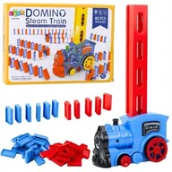 Klocki - Elektryczna Lokomotywa Na Baterie Klocki Domino Para Wodna 80el - miniaturka - grafika 1