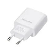 Ładowarki do telefonów - Ładowarka sieciowa 25W GaN USB-C PD 3.0 bez kabla, biała - miniaturka - grafika 1