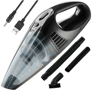 MOCNY ODKURZACZ RĘCZNY BEZPRZEWODOWY USB 120 W SAMOCHODOWY PRZENOŚNY ZESTAW - Akcesoria motoryzacyjne - miniaturka - grafika 1