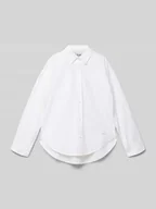 Bluzki dla dziewczynek - Bluzka koszulowa z listwą guzikową - miniaturka - grafika 1