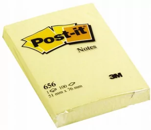 Post-It Karteczki żółty 51x76 656 żółty - Zakładki indeksujące - miniaturka - grafika 1