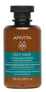 Szampony do włosów - Apivita Apivita Oily - regulujący szampon do włosów przetłuszczających 250ml - miniaturka - grafika 1