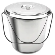 Akcesoria gastronomiczne - Tadar WIADRO GASTRONOMICZNE ZE STALI NIERDZEWNEJ Z POKRYWKĄ 15 L 5907558741438 - miniaturka - grafika 1