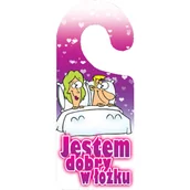 Numery na dom - Oznaczenie "Jestem dobry w łóżku!" 8 x 19 zawieszka - miniaturka - grafika 1