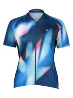 Koszulki sportowe damskie - Schöffel Koszulka "Vertine" w kolorze niebieskim ze wzorem - miniaturka - grafika 1