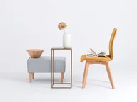 Ławy i stoliki kawowe - Stolik TENSIO METAL 30 złoty - miniaturka - grafika 1